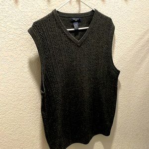 Dockers men’s sweater vest size large dark gray charcoal💼